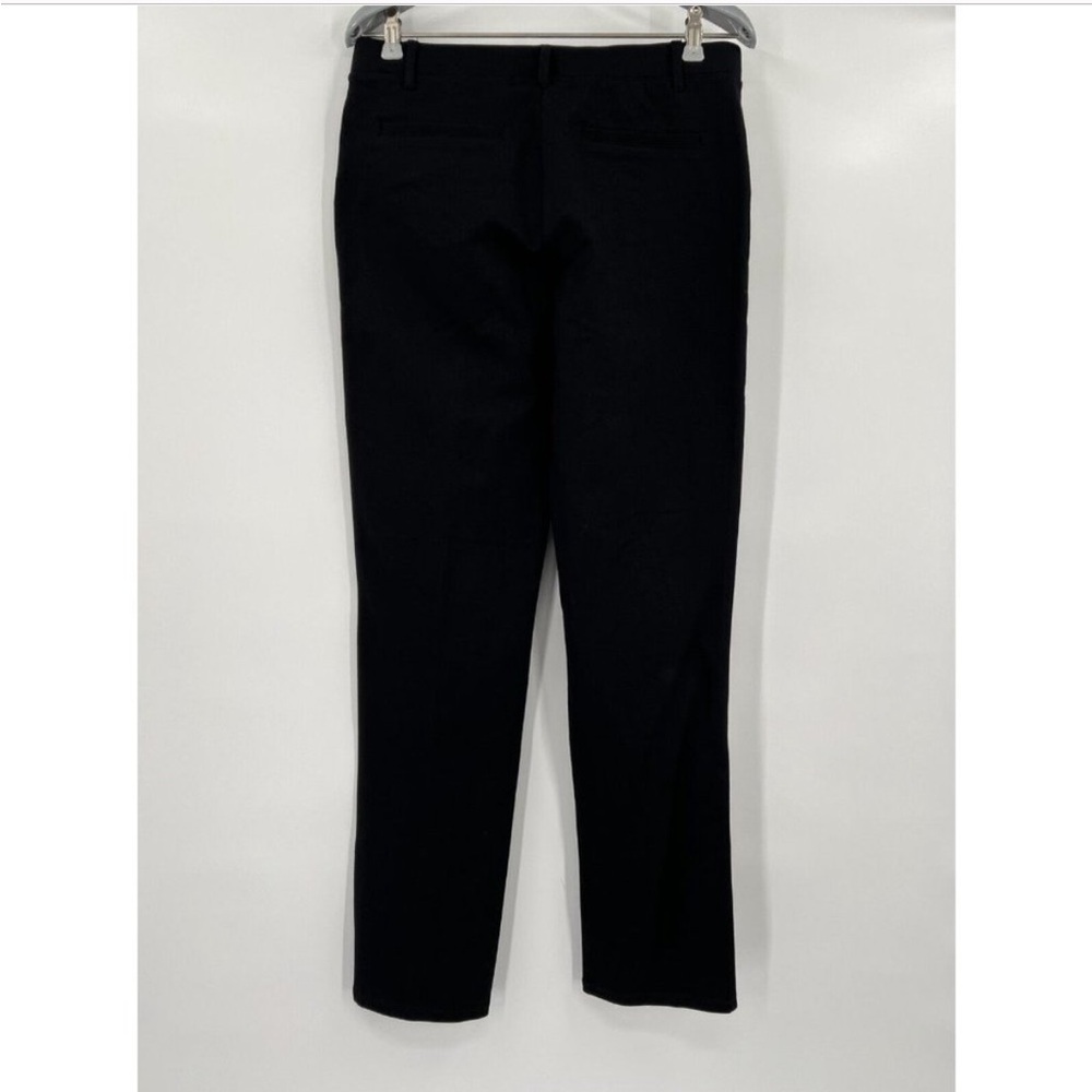 Quince Women's Black Ultra-Stretch Ponte Pant Straight Leg XL Regular 30" Career